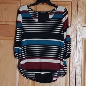 Julies Closet Multicolored Striped Top
